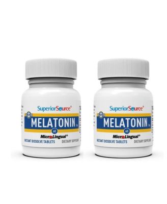 Melatonin 3 Milligram, Quick Dissolve MicroLingual 60 Tablets with Chamomile, Sleep Support, Melatonin, for Adults, Non-GMO