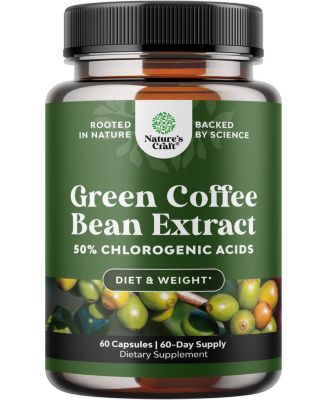 Pure Green Coffee Bean Extract with 50% Chlorogenic Acid | 60 Count