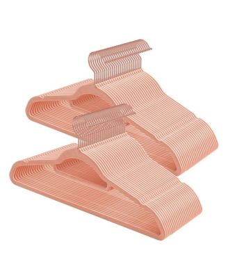 Velvet Hangers, Set of 50 Clothes Hanger with Swivel Hook, Non-Slip, and Space-Saving, for Coat, Shirt, Dress, Pants, Tie