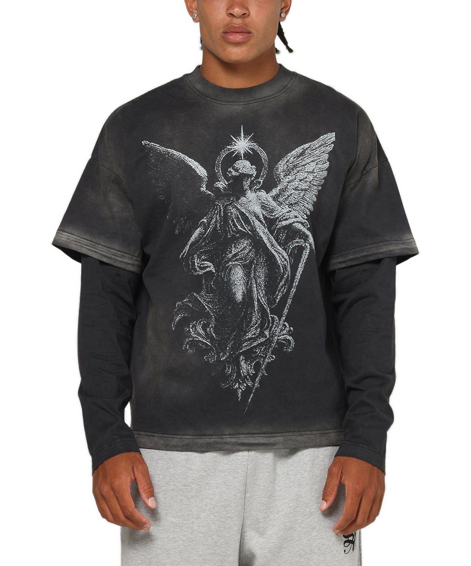 Men's Celestial Layered Long Sleeve T-Shirt