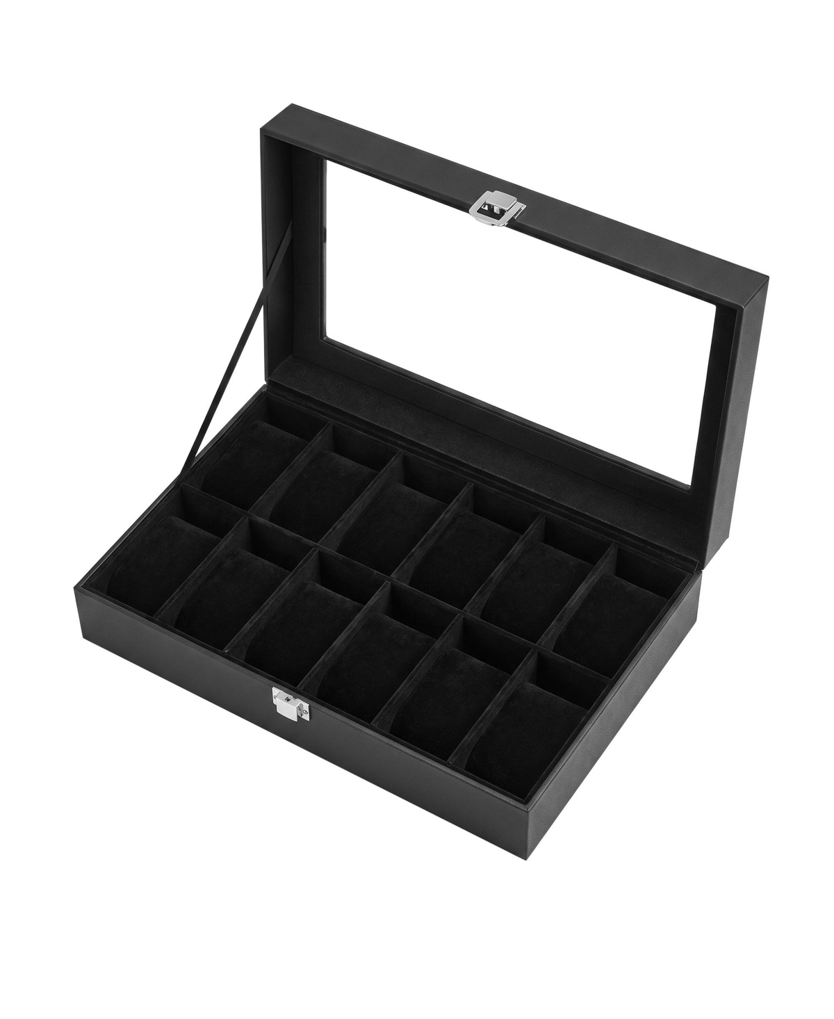SongmicsHome Jewelry Box Flocking Fabric Organizer with Floating Base