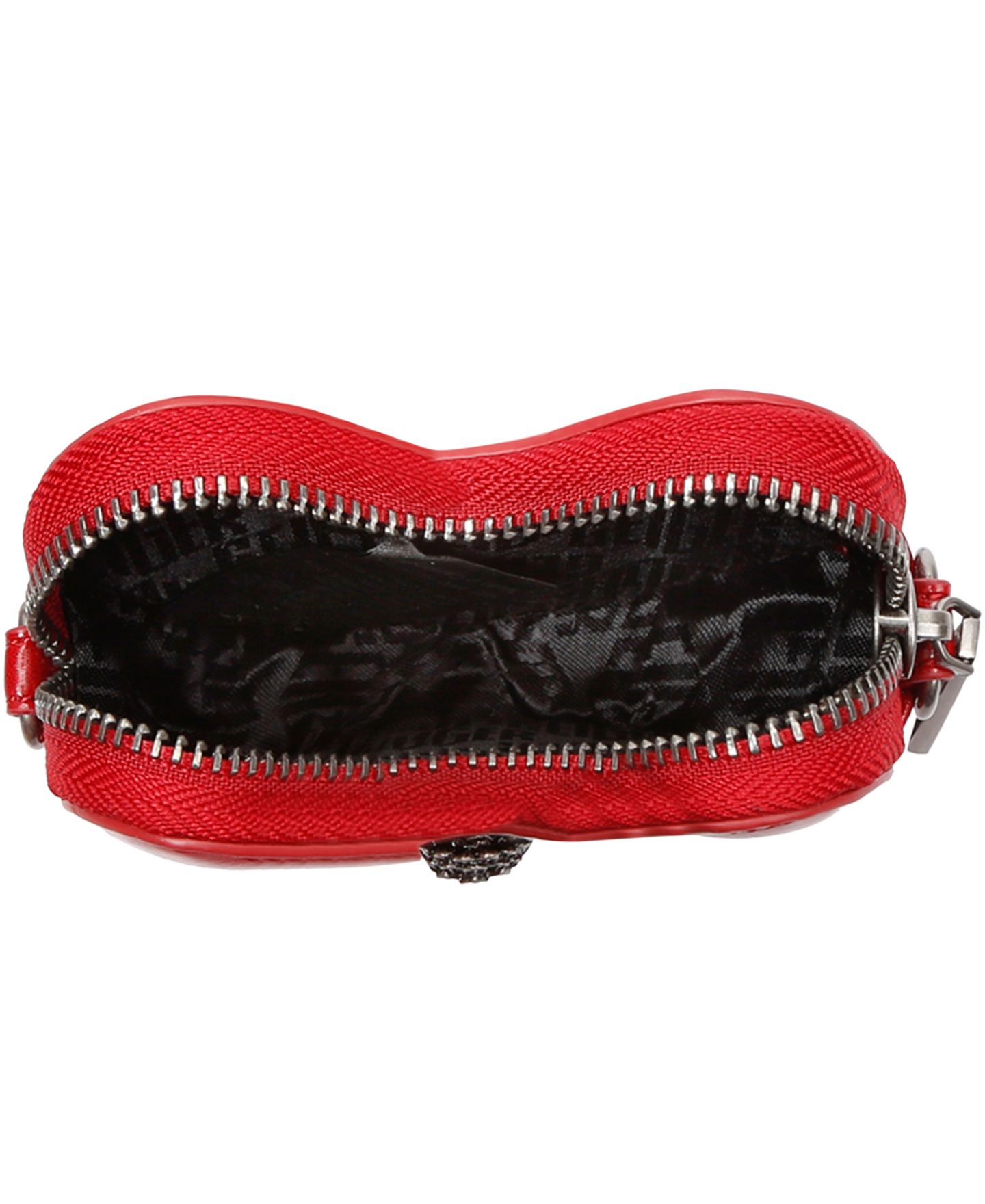 Женская сумка Kurt Geiger London Micro Kensington Quilted Heart Crossbody, цвет: Красный — фото 4