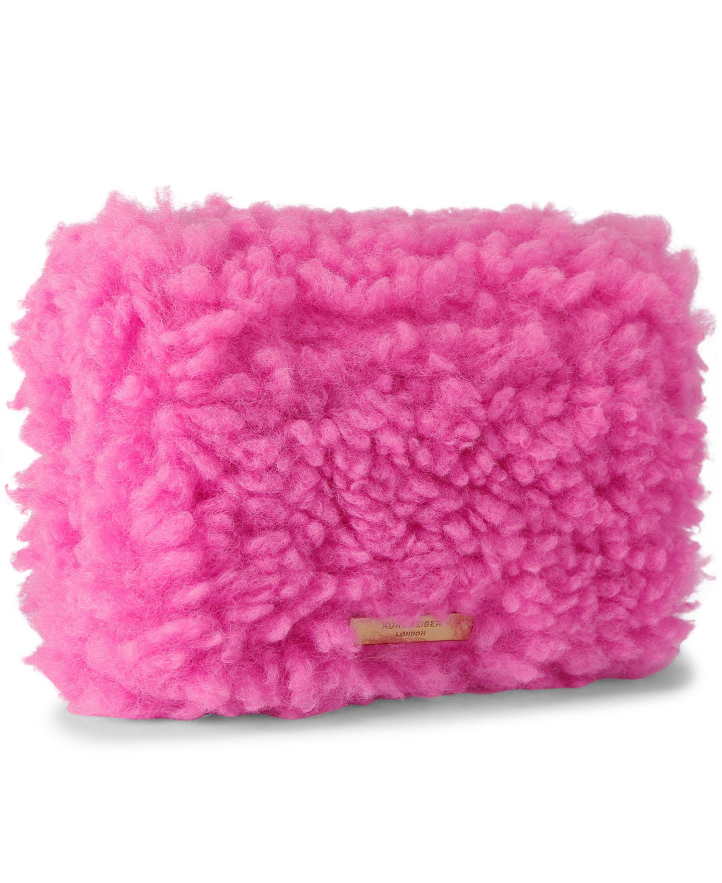 Женская сумка Kurt Geiger London Mini Kensington Faux Fur Crossbody, цвет: Розовый — фото 2