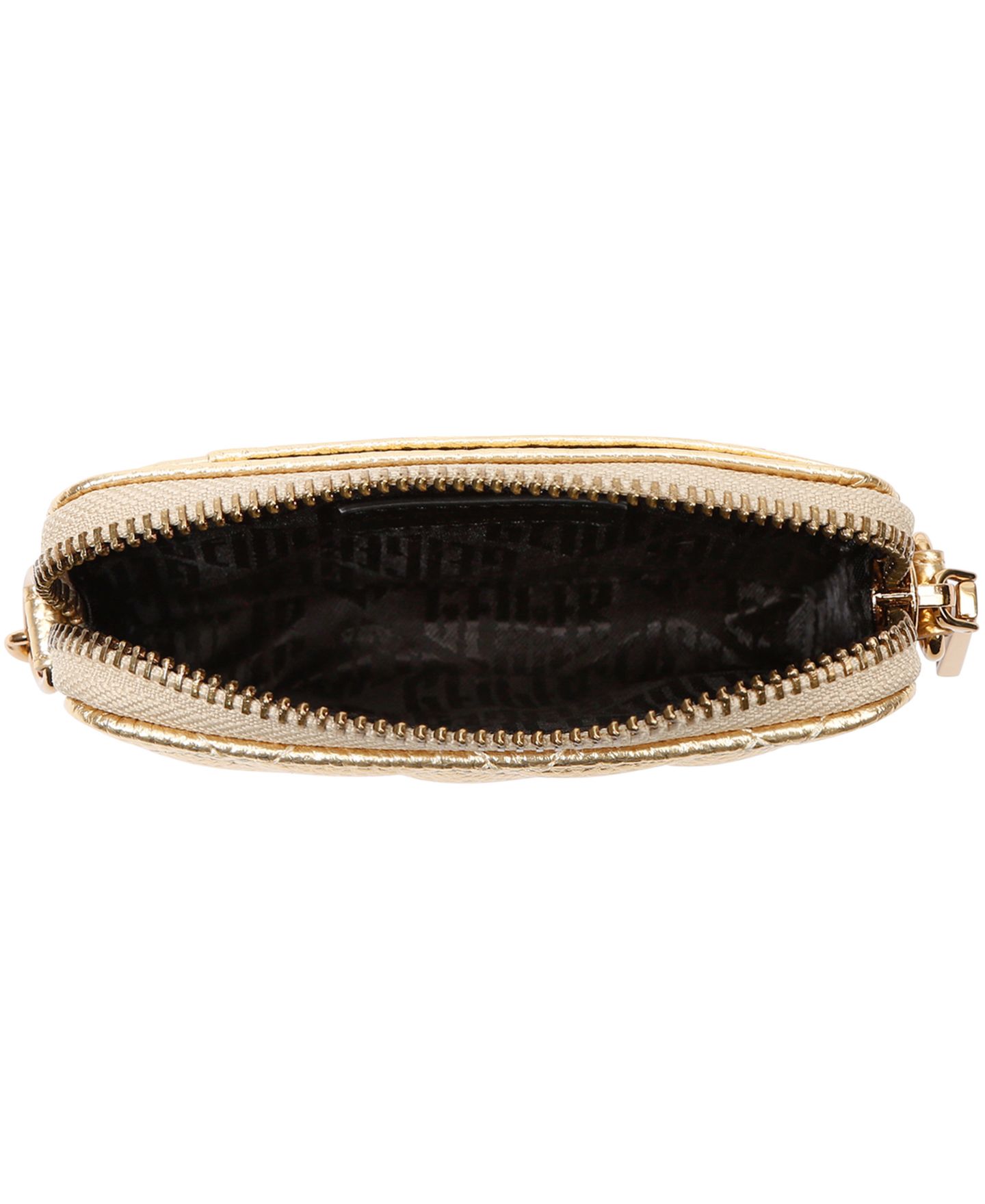 Женская сумка Kurt Geiger London Micro Kensington Camera Quilted Crossbody, цвет: Золотой — фото 5
