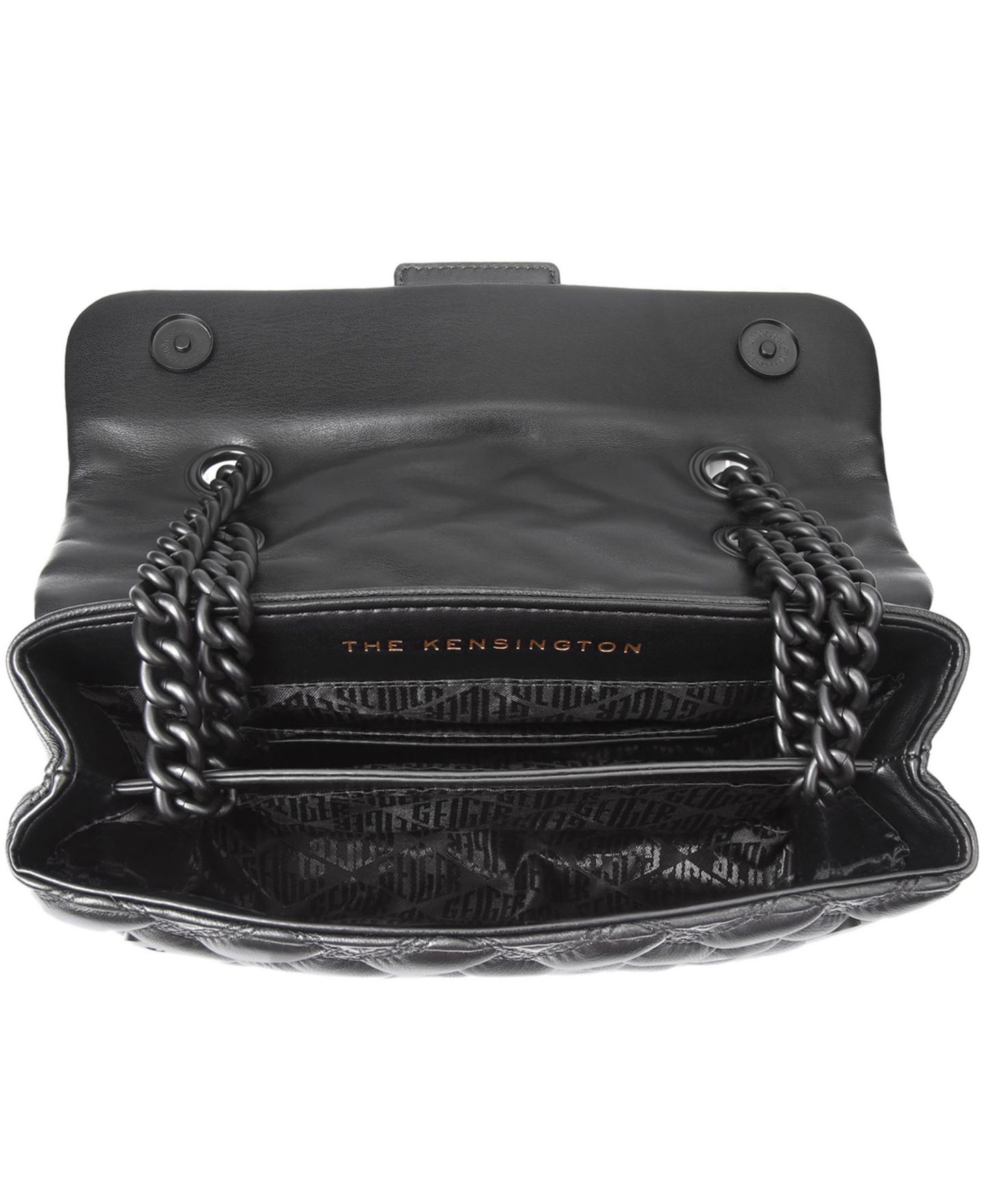 Женская сумка Kurt Geiger London Kensington Drench Medium Quilted Leather Shoulder, цвет: Чёрный — фото 7