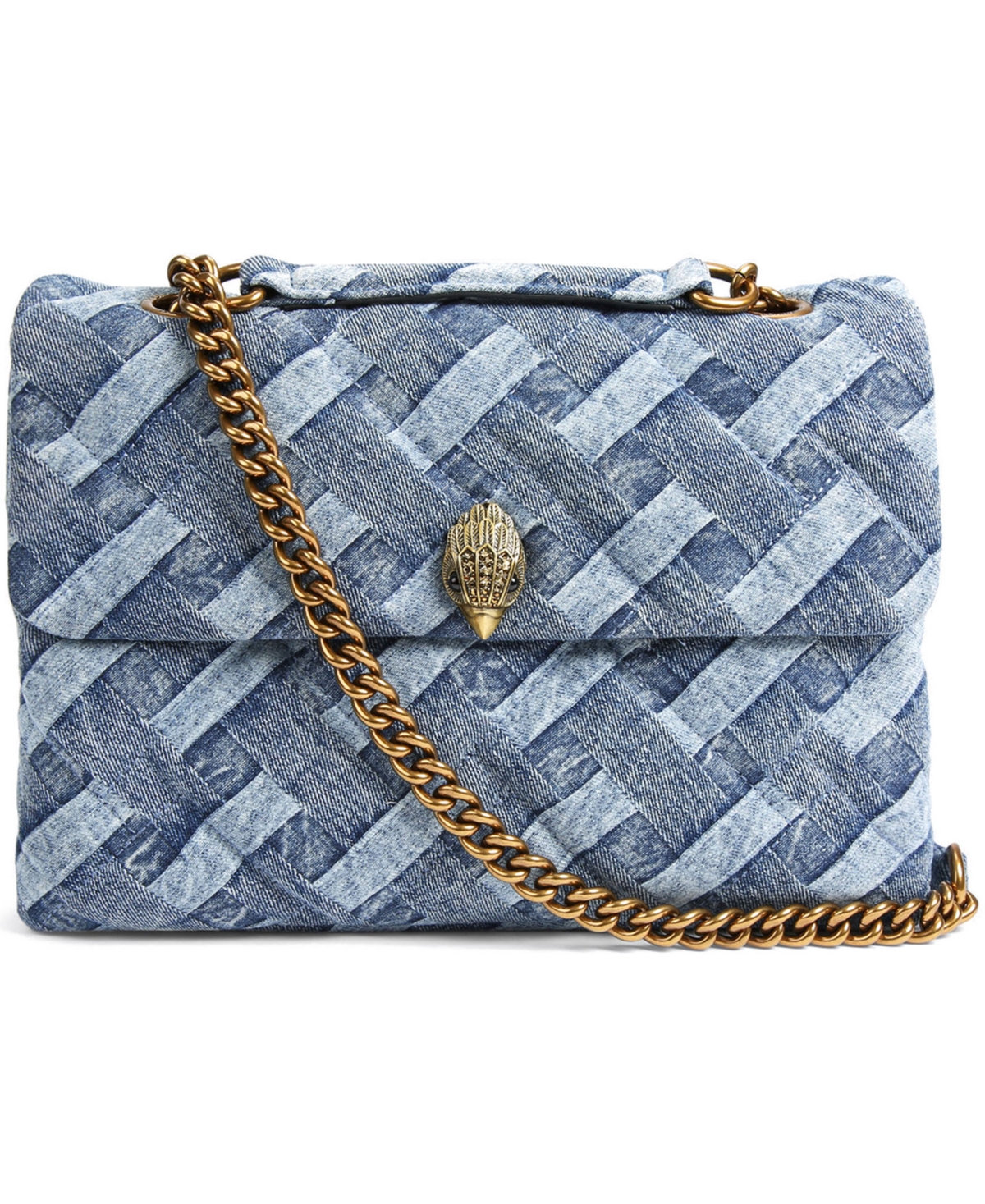 Kurt Geiger Large Kensington Denim Shoulder Handbag