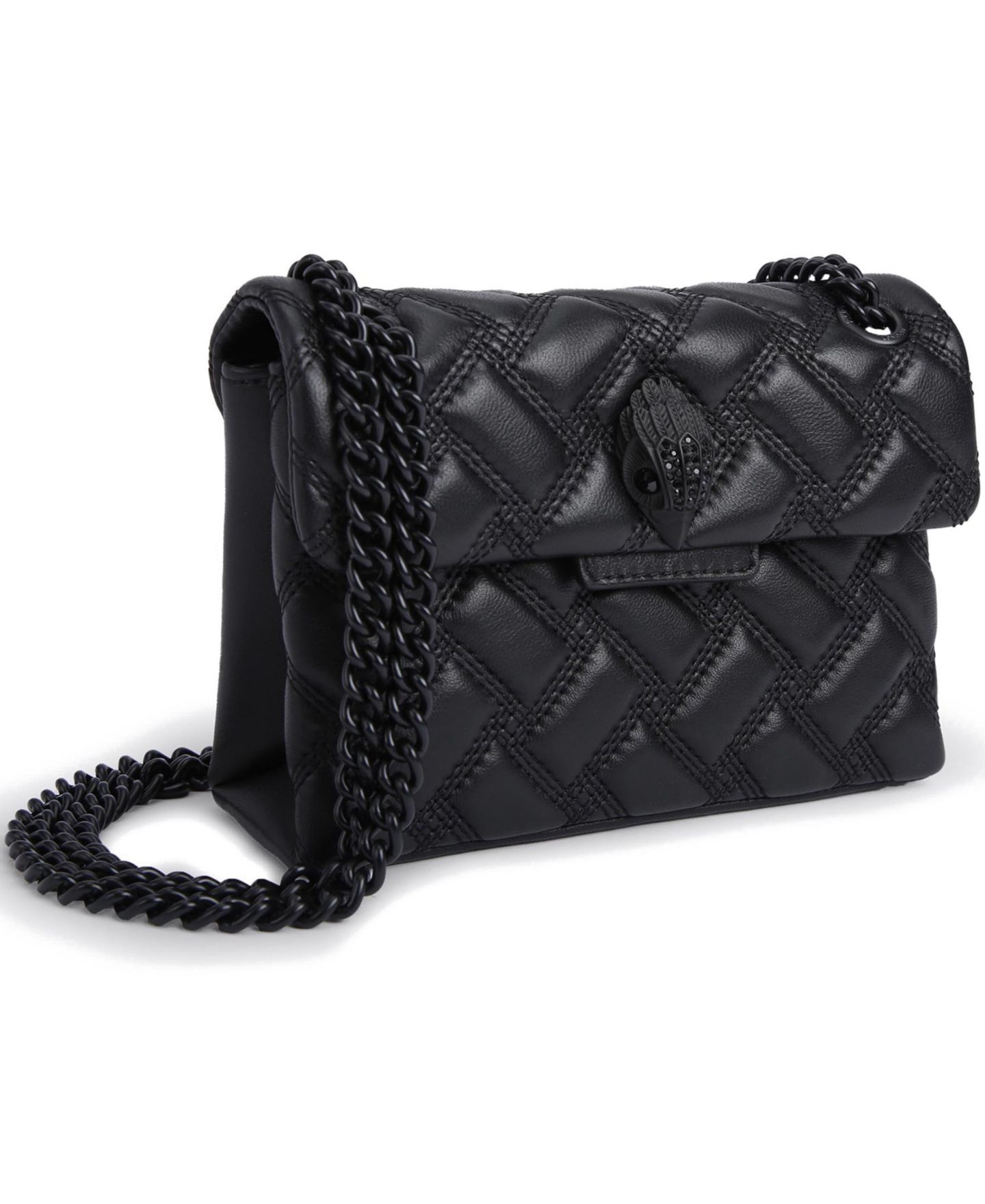 Женская сумка Kurt Geiger London Mini Kensington Drench Quilted Leather Crossbody, цвет: Чёрный — фото 4