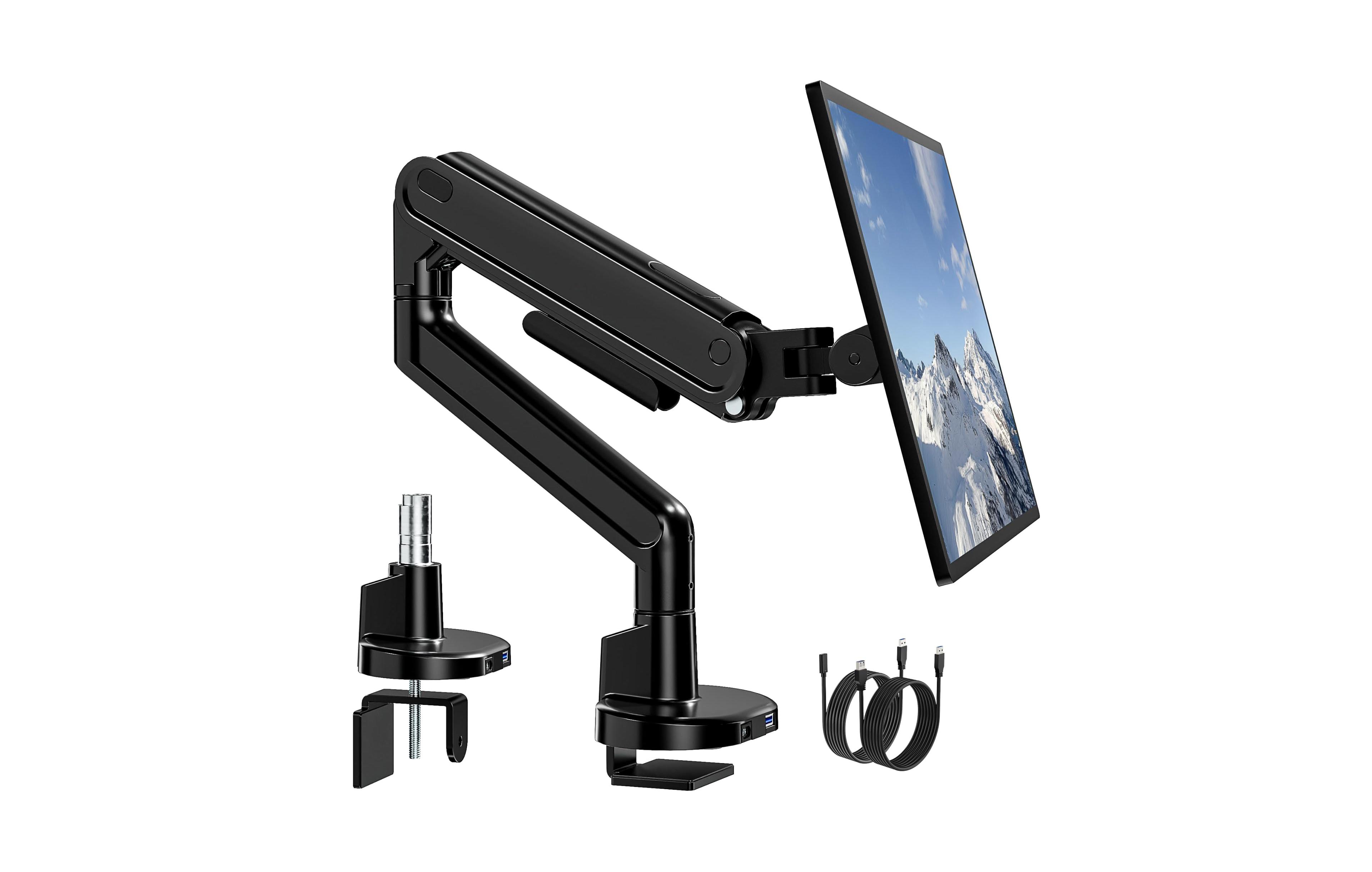 Lofree Full Motion Monitor Arm Usb Type-c Mount Fits 17-40" Monitors with Vesa 75x75mm and 100x100mm