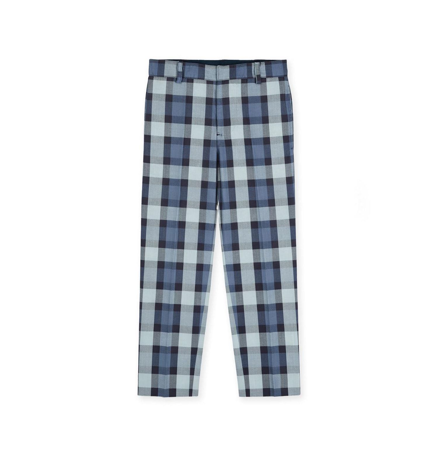 Boys' 4-20 Plaid Cotton Pants