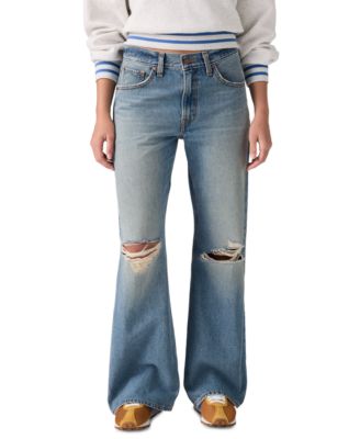 Women's Middy Loose Mid Rise Bootcut Jeans