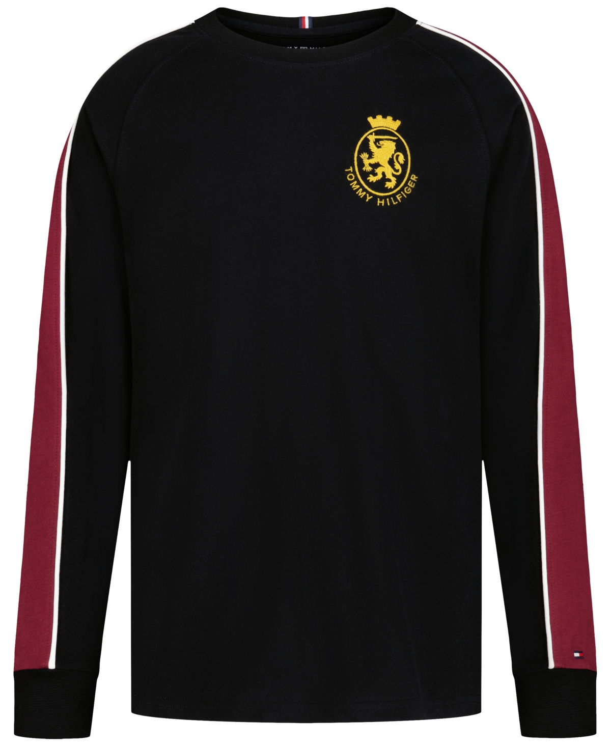 Tommy Hilfiger Men's Griffin Lockup Long-Sleeve Raglan T-Shirt, Created for Macy's
