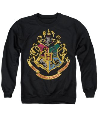 Men's Hogwarts Crest Long-Sleeve Classic-Fit Crewneck Sweatshirt