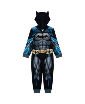 Batman Boys' Cosplay Hooded One Piece Pajama
