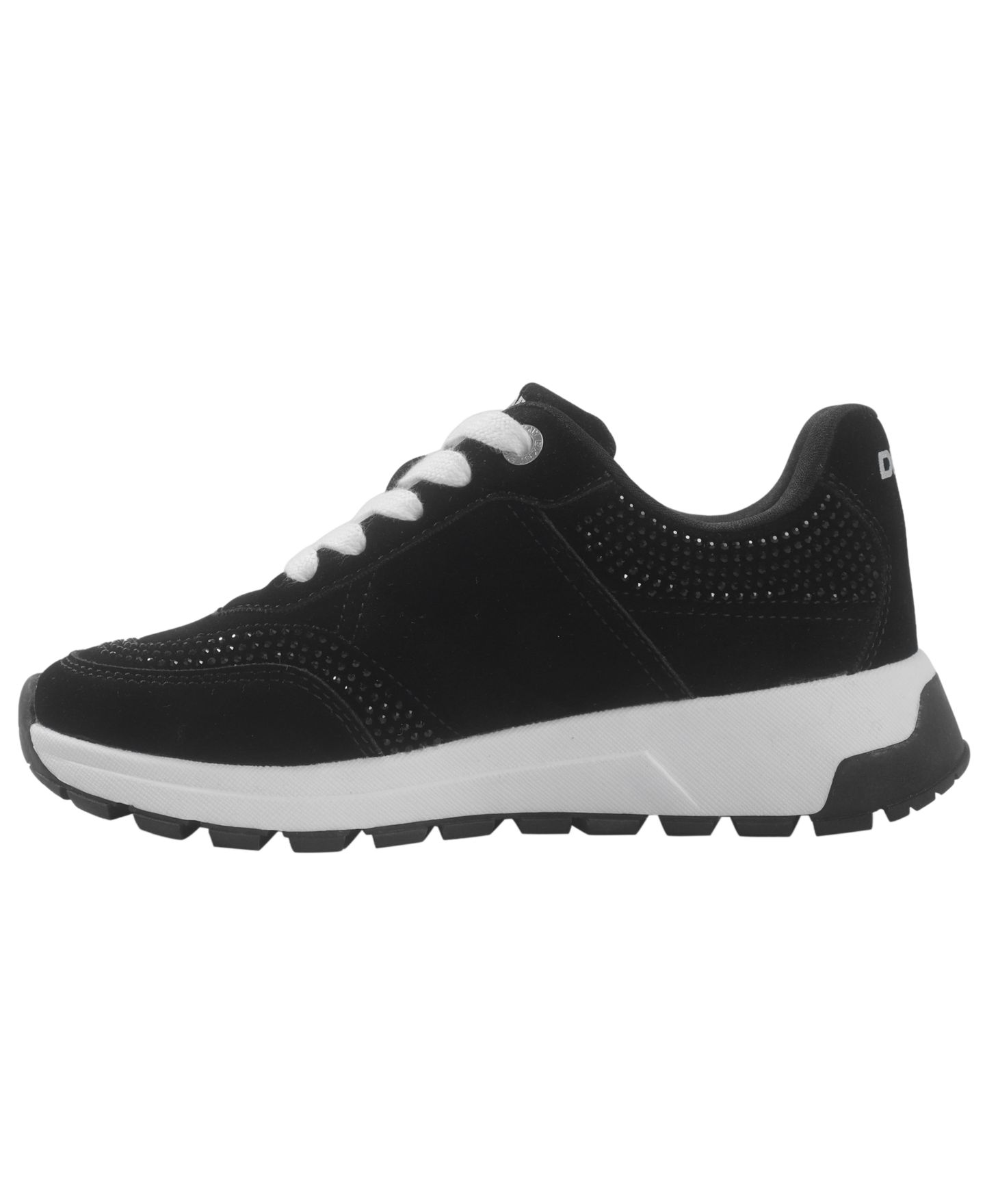 Детские кроссовки DKNY Danni Jog Low-Top Lace-Up, цвет: Чёрный — фото 7