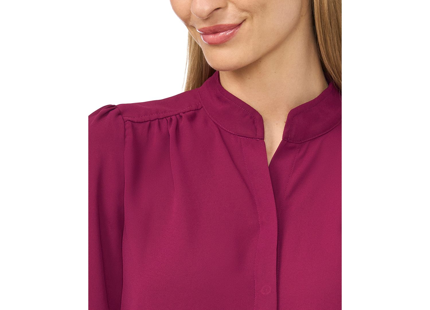Women's Stand-Collar Long-Sleeve Top