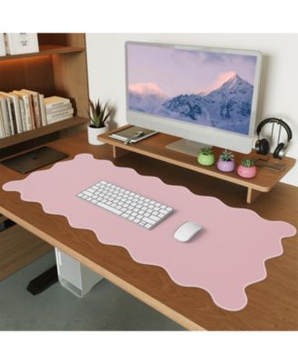 Giant Leather Desk Pad Protector Anti Slip Mouse Pad For Office Workspace