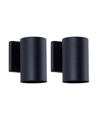7 Inch Outdoor Wall Sconce 1 Light Exterior Cylinder Light Fixture 7H x 5W Pack of 2