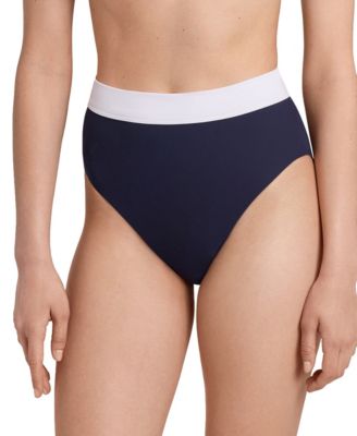 Women's Banded High-Waist Hipster Bikini Bottom