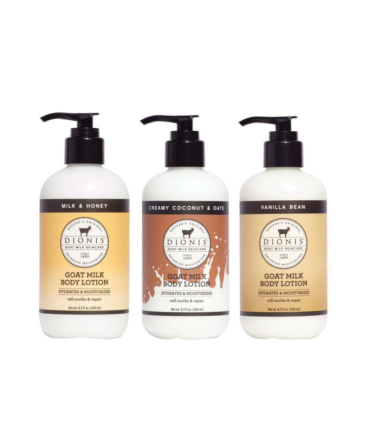Dionis Goat Milk Body Lotion Trio In No Color
