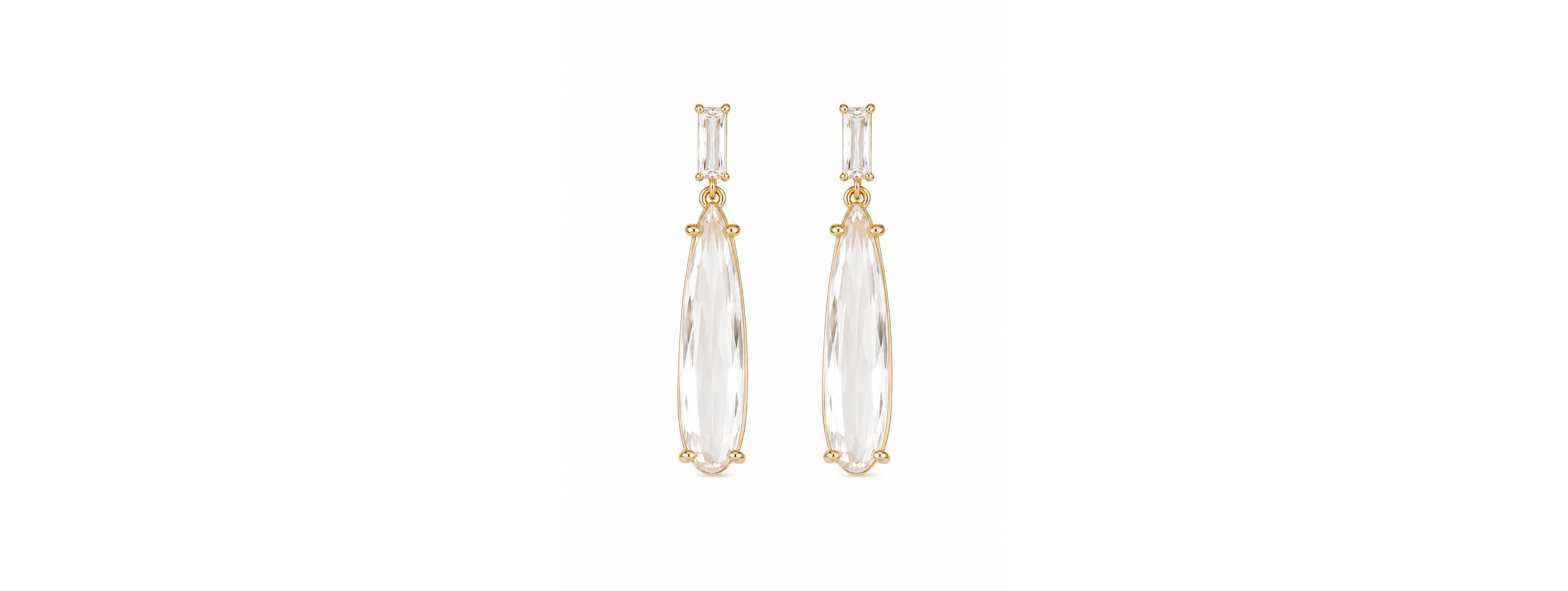 A.b. Ellie Baguette Dewdrop Earrings