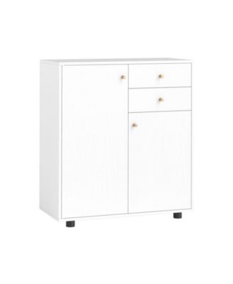 Kitchen Sideboard Buffet Cabinet Coffee Bar Cabinet with 2 Drawers 2 Doors and 3 Adjustable Shelves