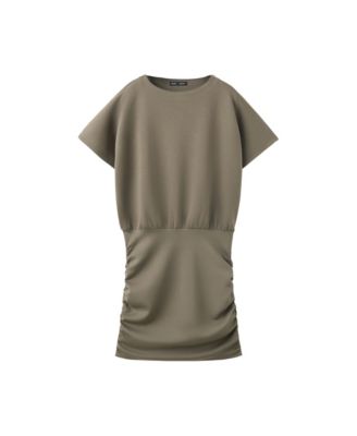 Women's Drape-Detail Mini Body-Con Dress