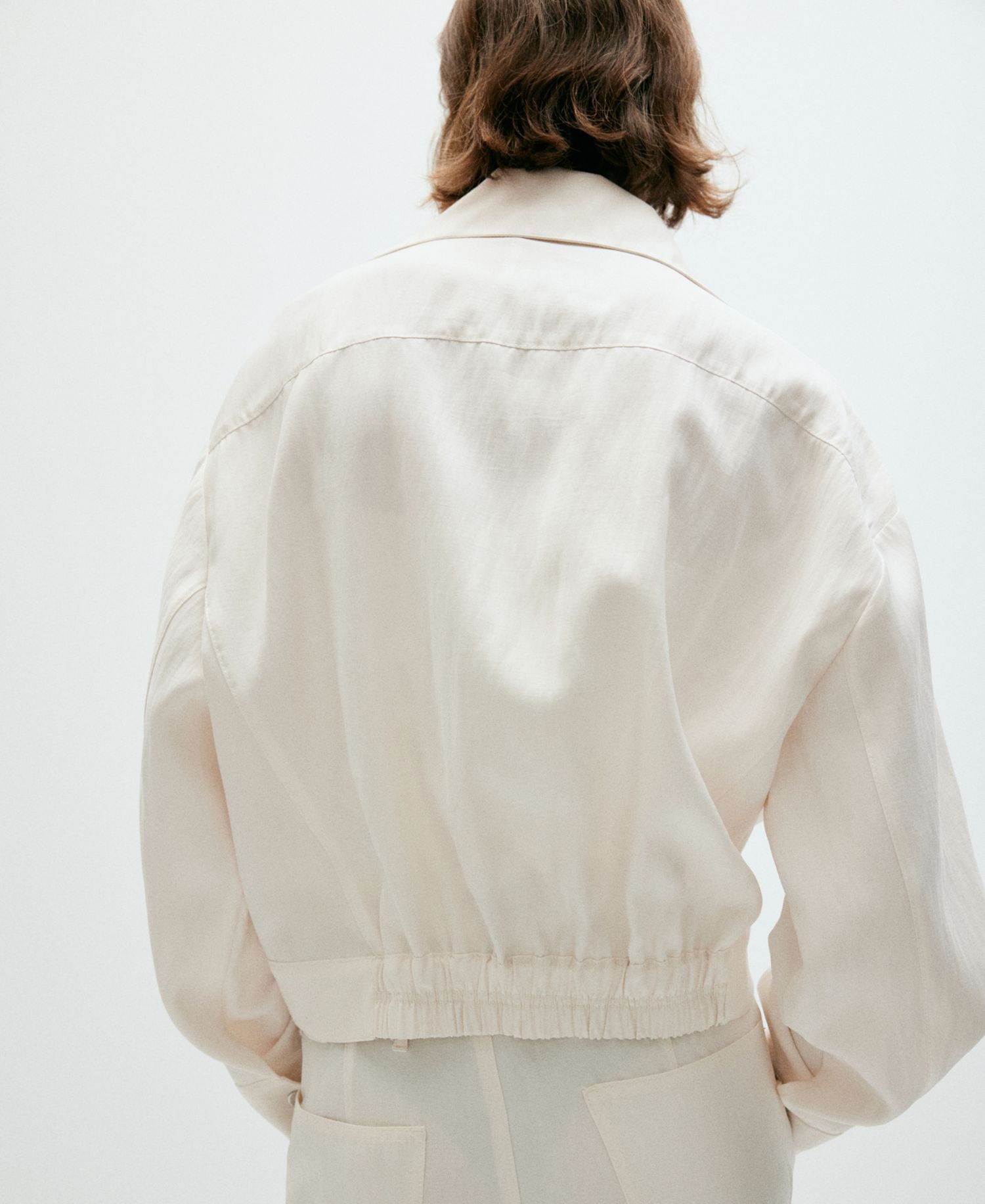 Women's Oversized Funnel-Neck Bomber Jacket