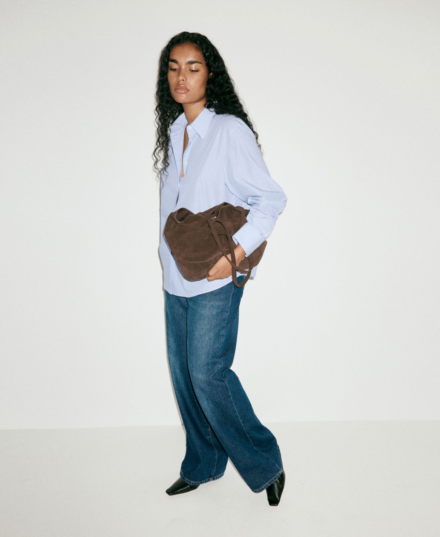Women's Pinstripe Straight Shirt