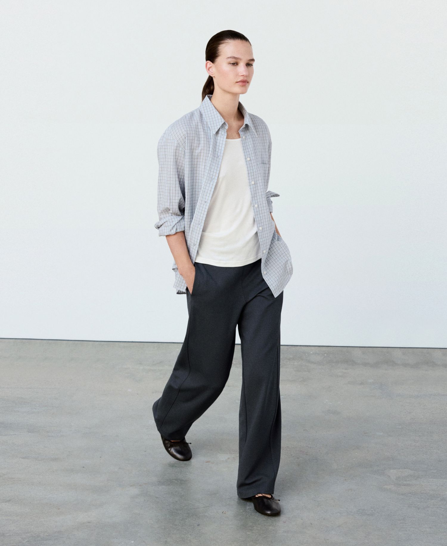 Women's Fine-Knit Straight-Fit Pants