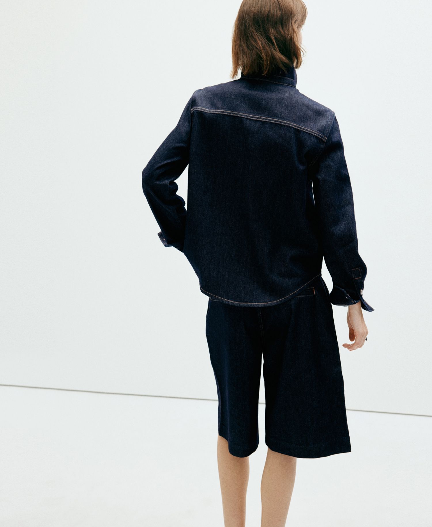 Women's Long-Sleeve Denim Shirt