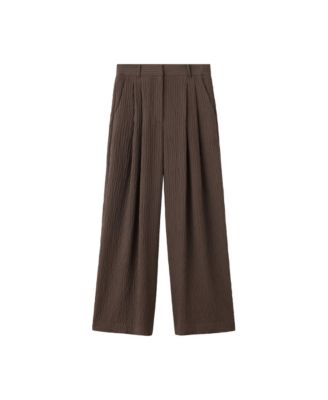 Women's Wide-Leg Pleated Pants