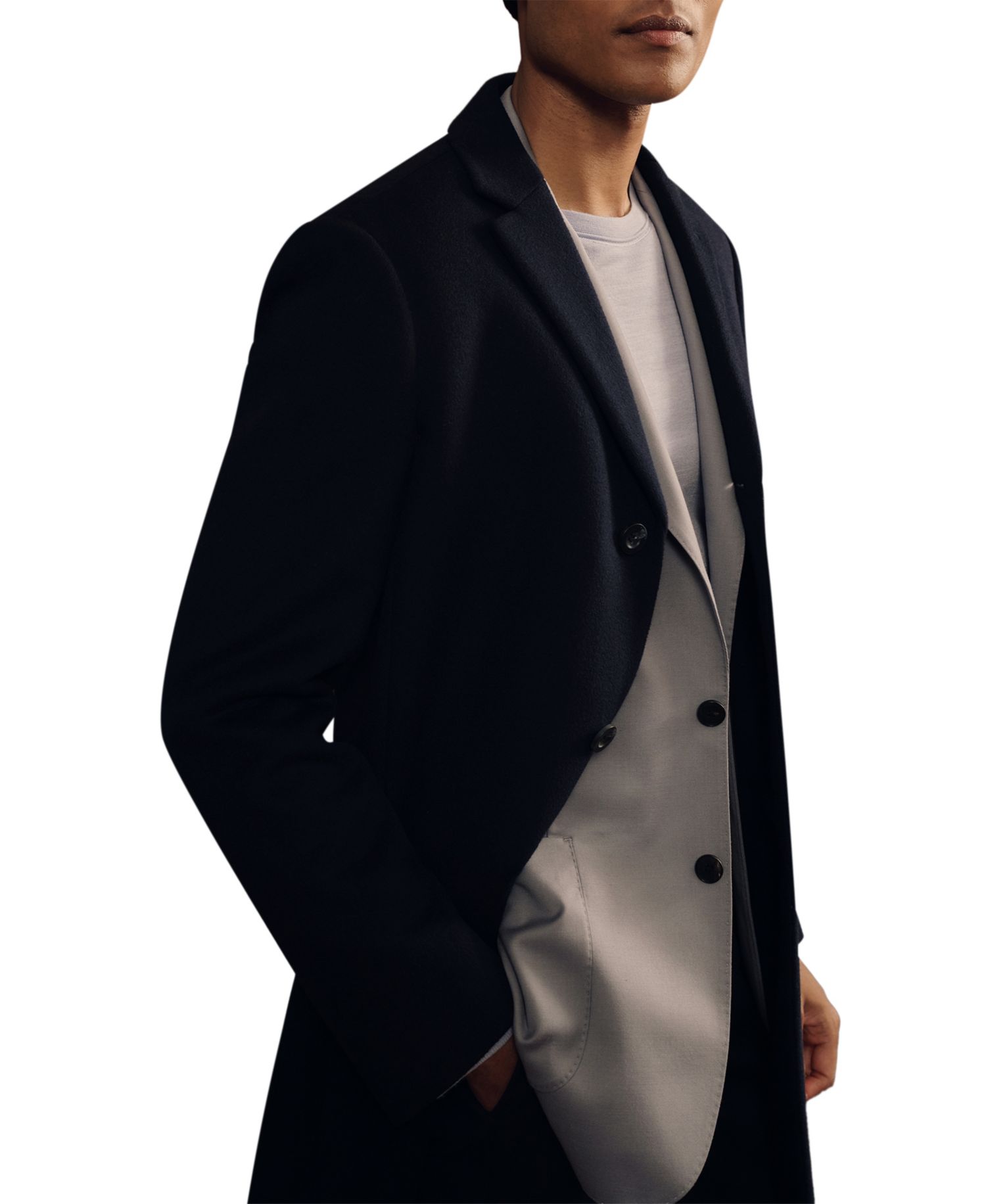 Men's Gable Wool-Blend Single-Breasted Overcoat