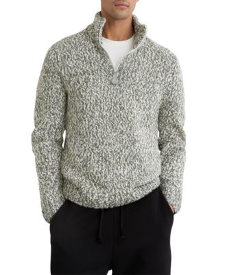 Men's Seb Marled Knit Relaxed Fit Half-Zip Funnel Neck Pullover