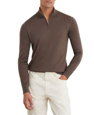 Men's Blackhall Merino Wool Slim-Fit Funnel-Neck Half-Zip Sweater