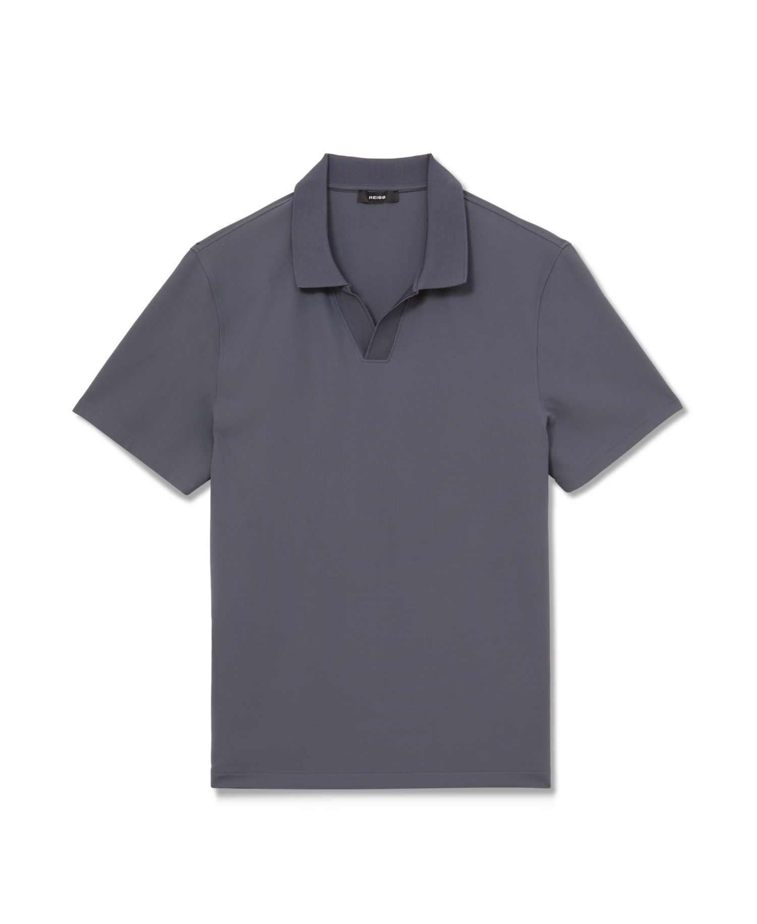 Men's Dover Slim-Fit Textured Open-Collar Polo Shirt