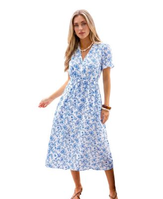 Women's Soft Launch Floral Maxi A-Line Dress