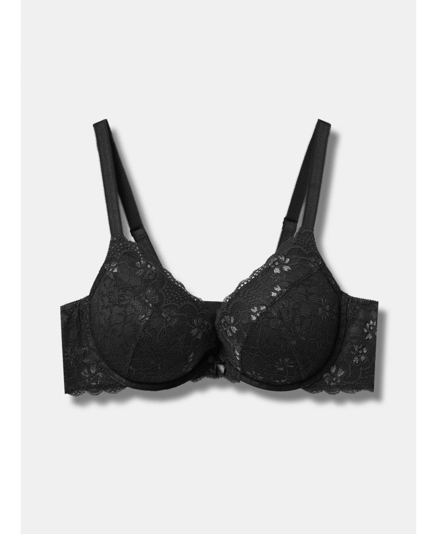 Plus Size XO Plunge Push-Up Lace Bra