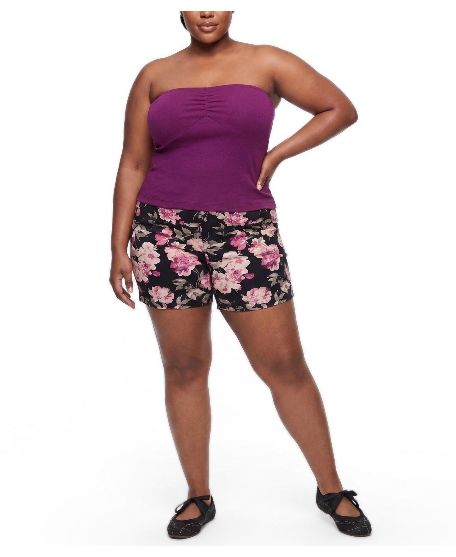 Plus Size Pocket Bike Short