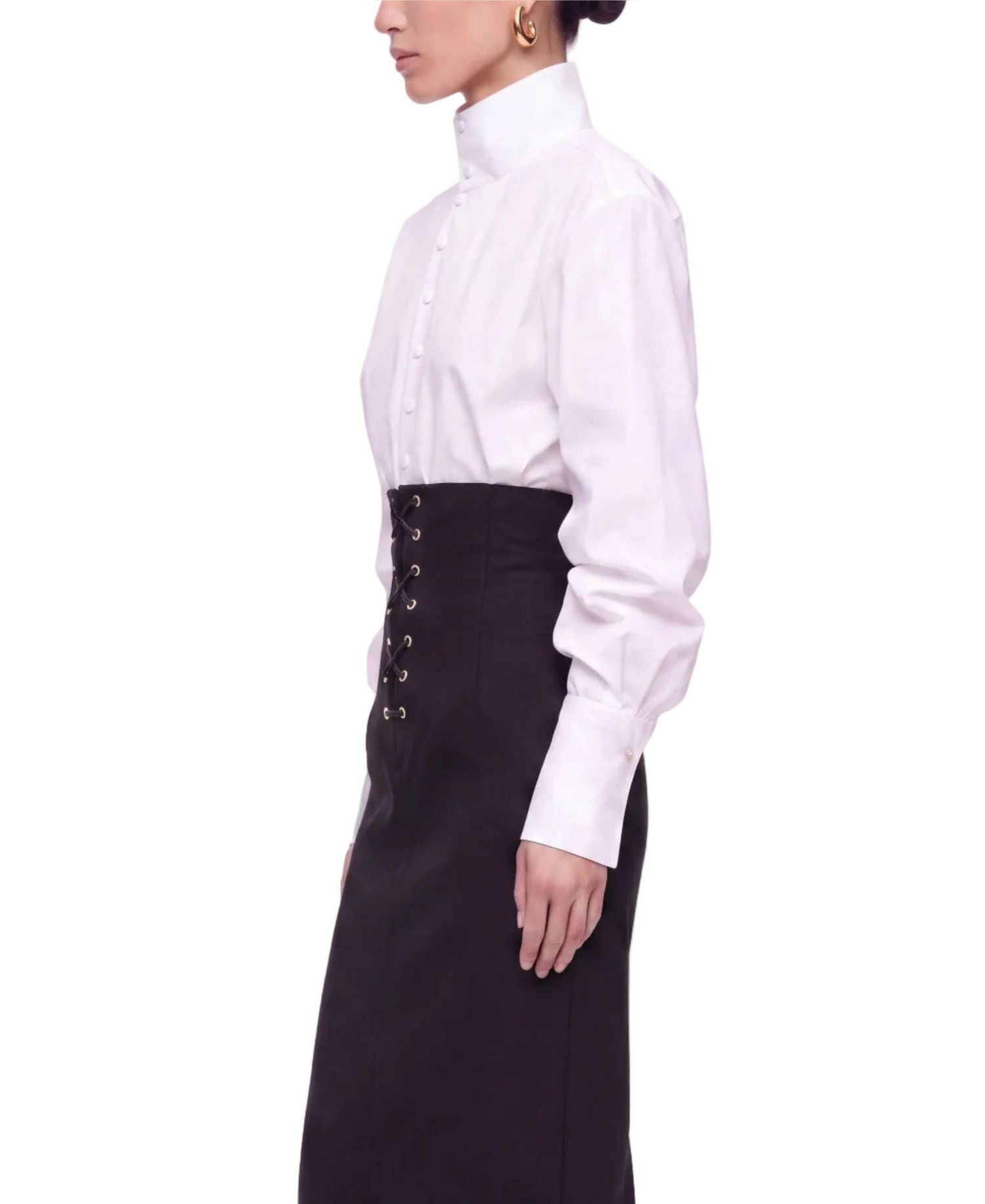 Women's High-Waisted A-Line Midi Skirt