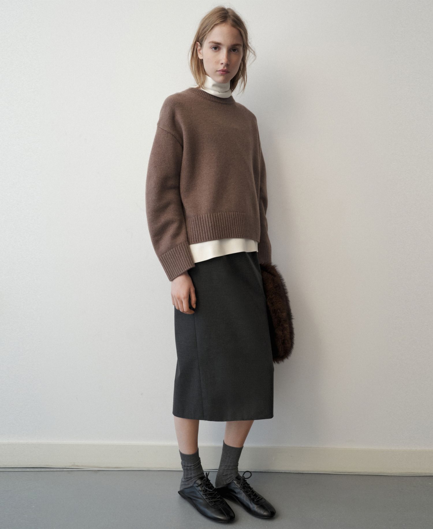 Women's Selection Crewneck Wool-Blend Sweater