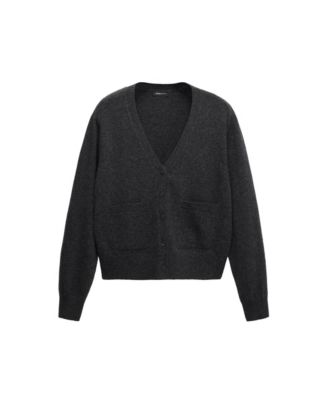 Women's Selection Wool & Cashmere-Blend V-Neck Cardigan