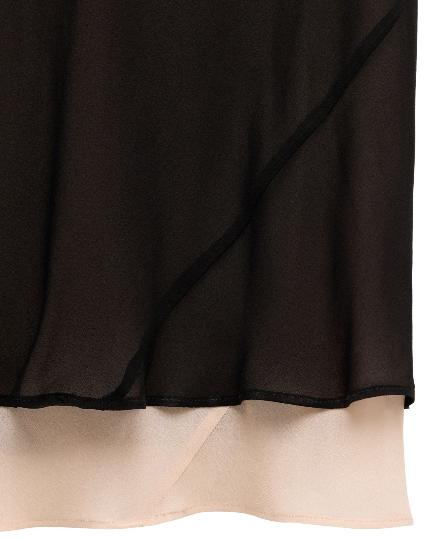 Women's Selection Square Neck Lace Detail Chiffon Slip Dress