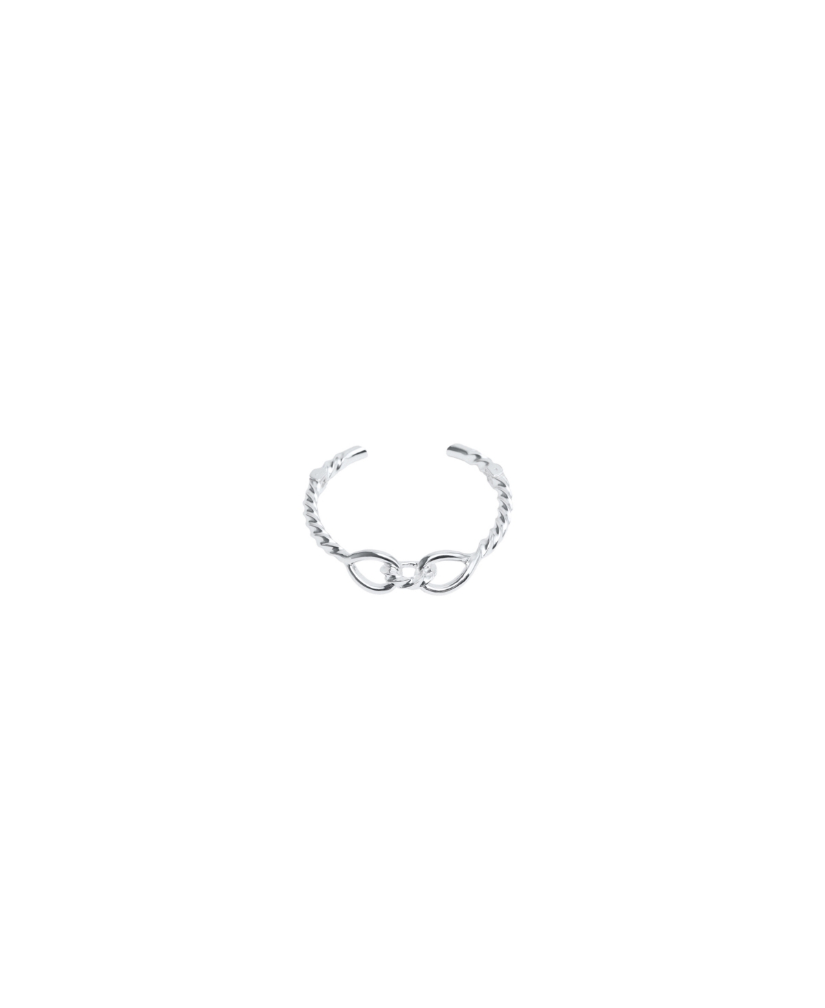 Mango Silver-tone Knot Choker Necklace