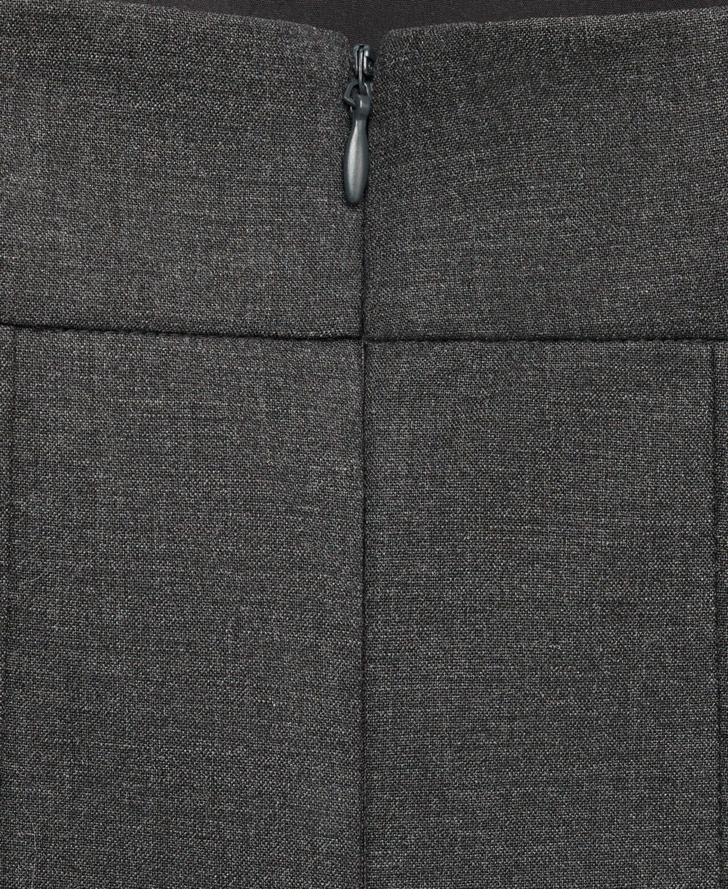Women's Selection Scoop Neck Fitted Midi Slit Wool-Blend Dress