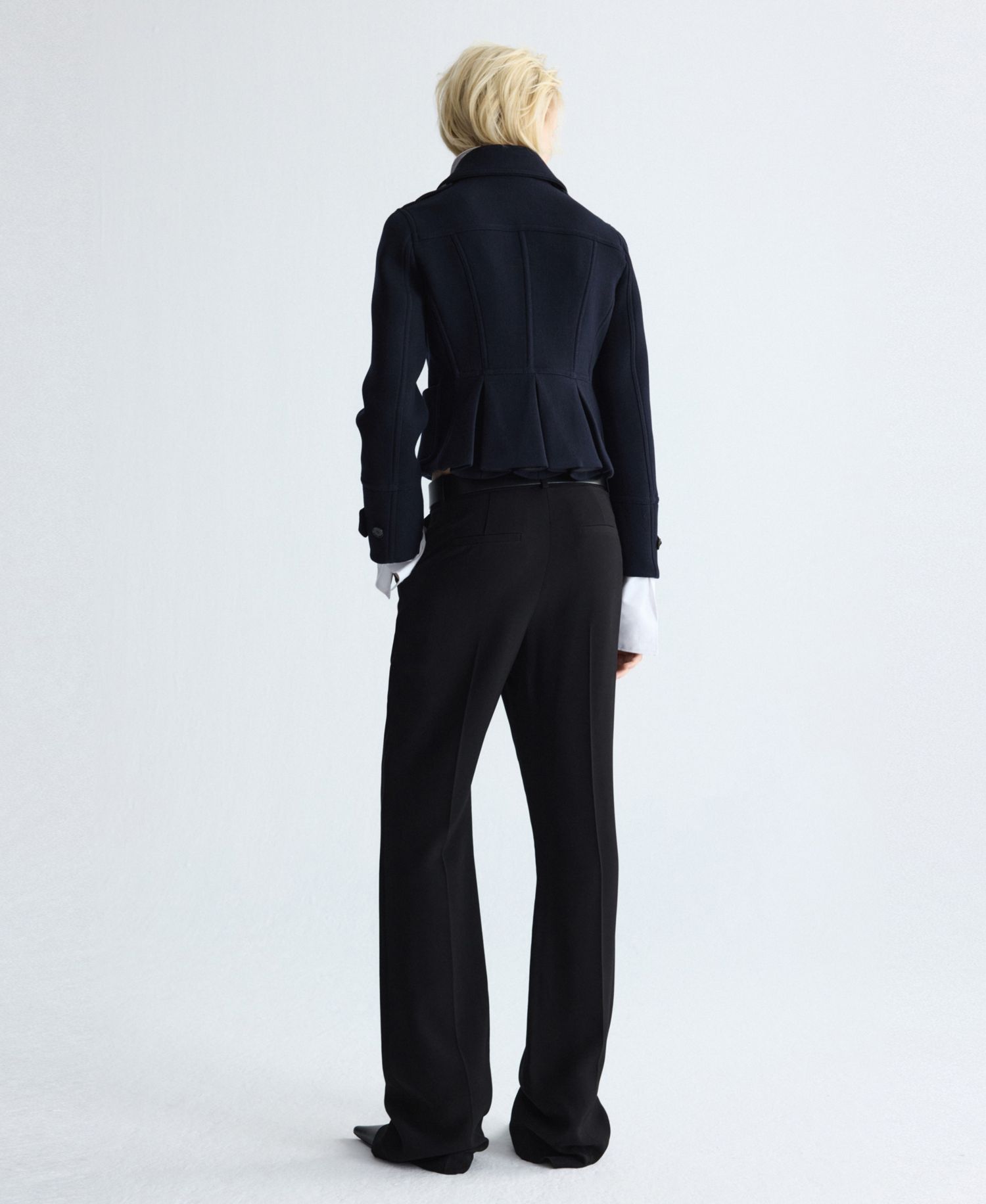Women's Selection Wide-Leg Wool Suit Trousers