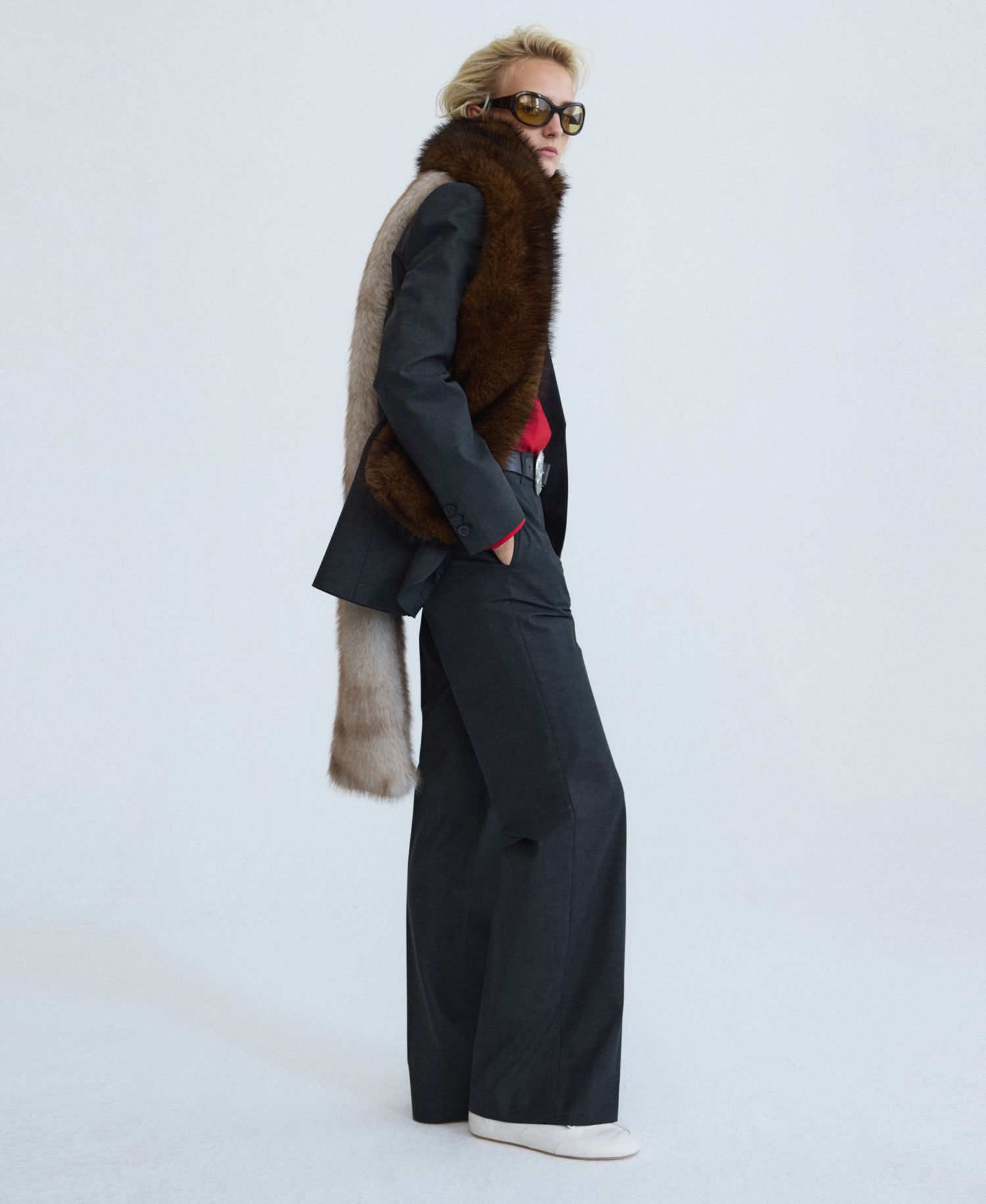 Women's Selection Wool-Blend Stretch Boyfriend Blazer