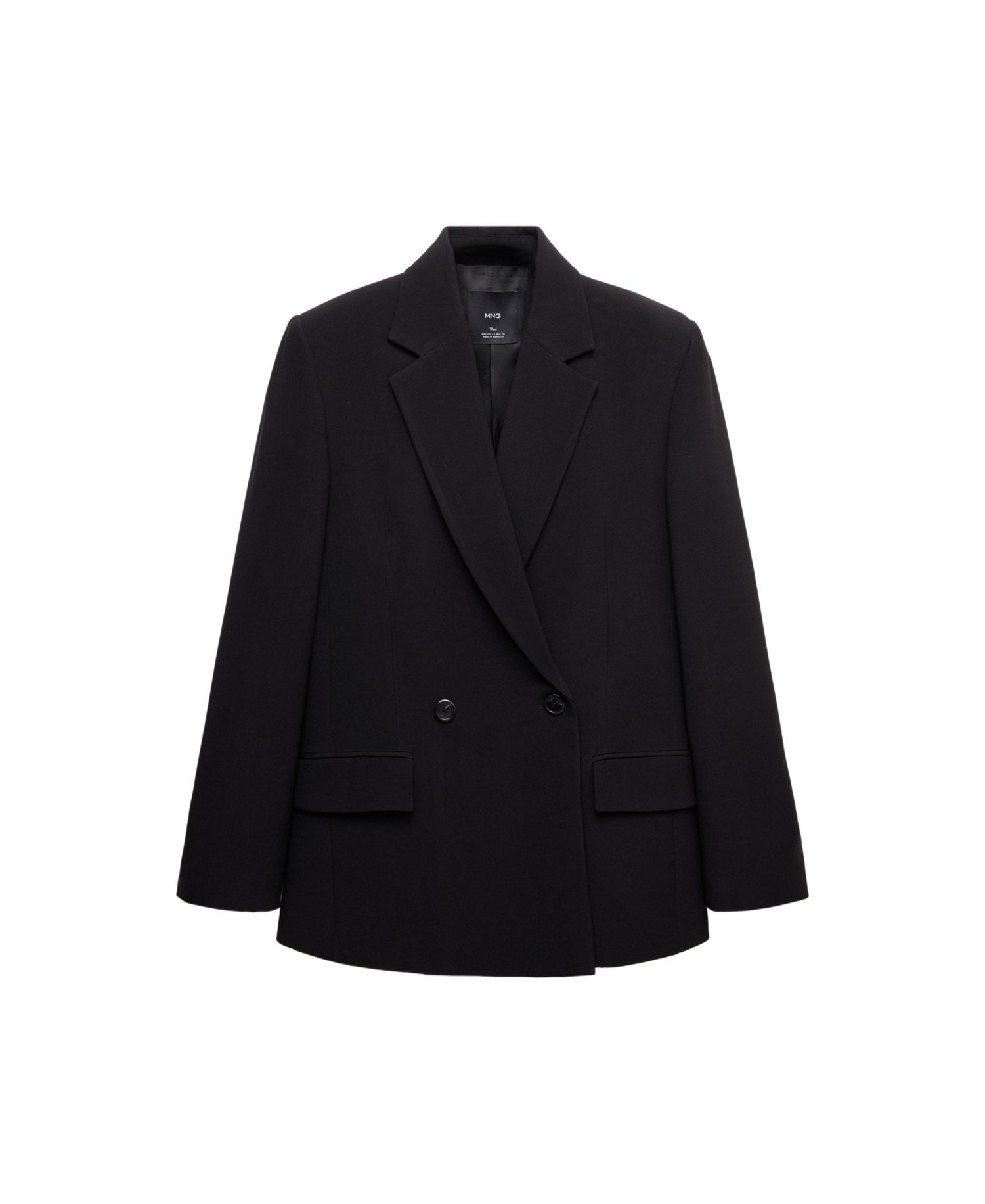 Women's Selection Double-Breasted Fitted V-Neck Blazer