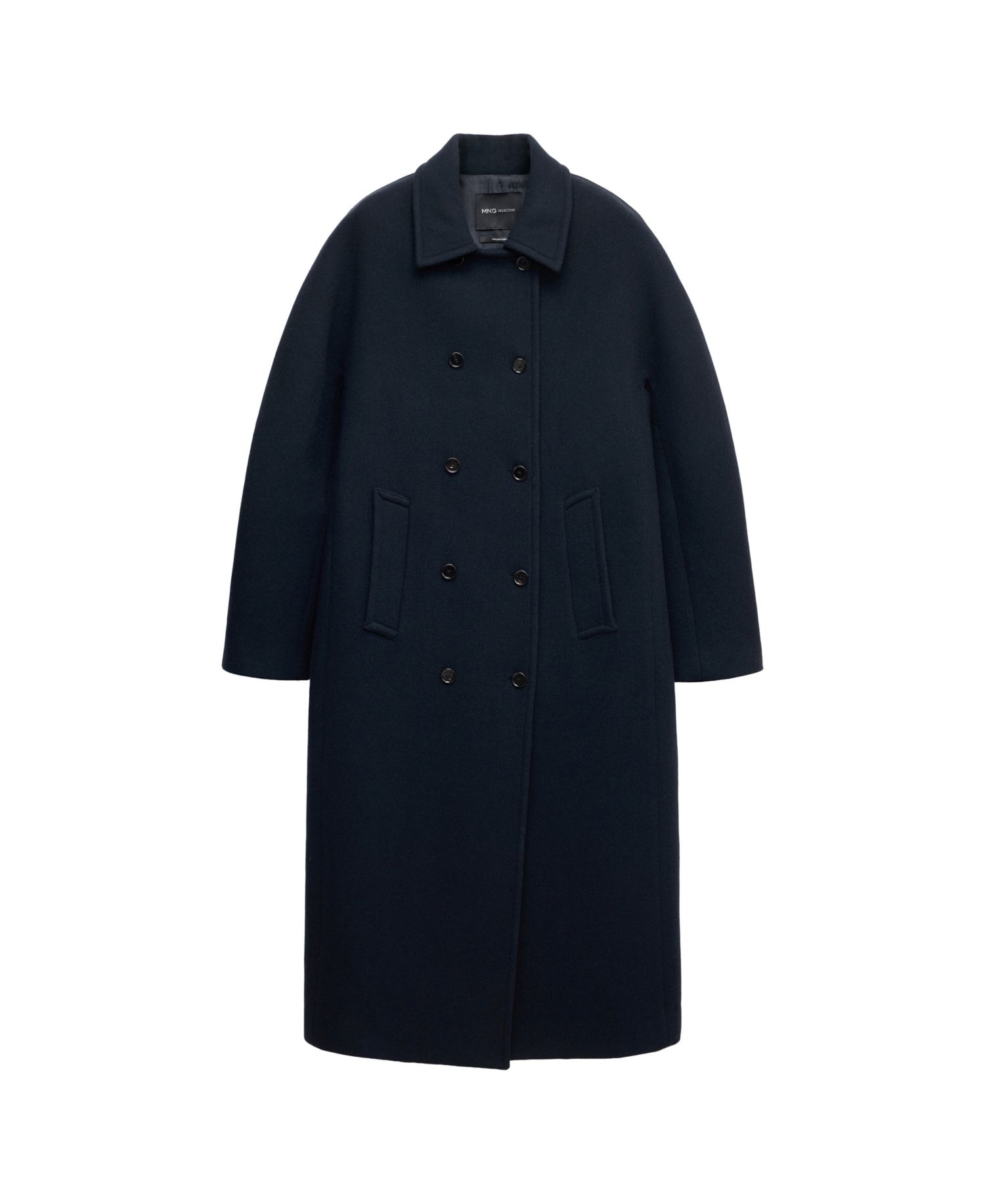 Women's Selection Double-Breasted Wool-Blend Coat