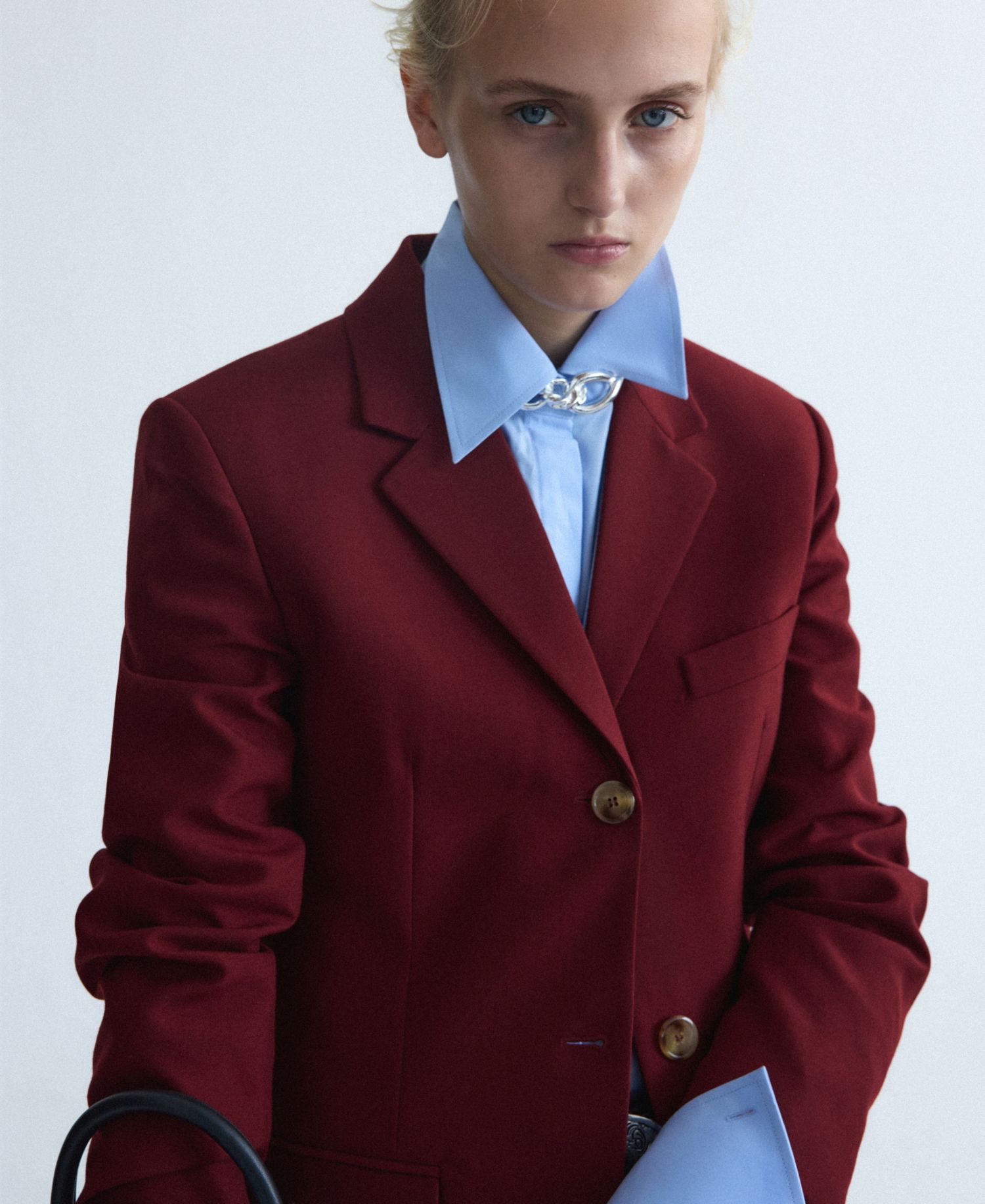 Women's Selection Wool-Blend Lapel Collar Suit Blazer
