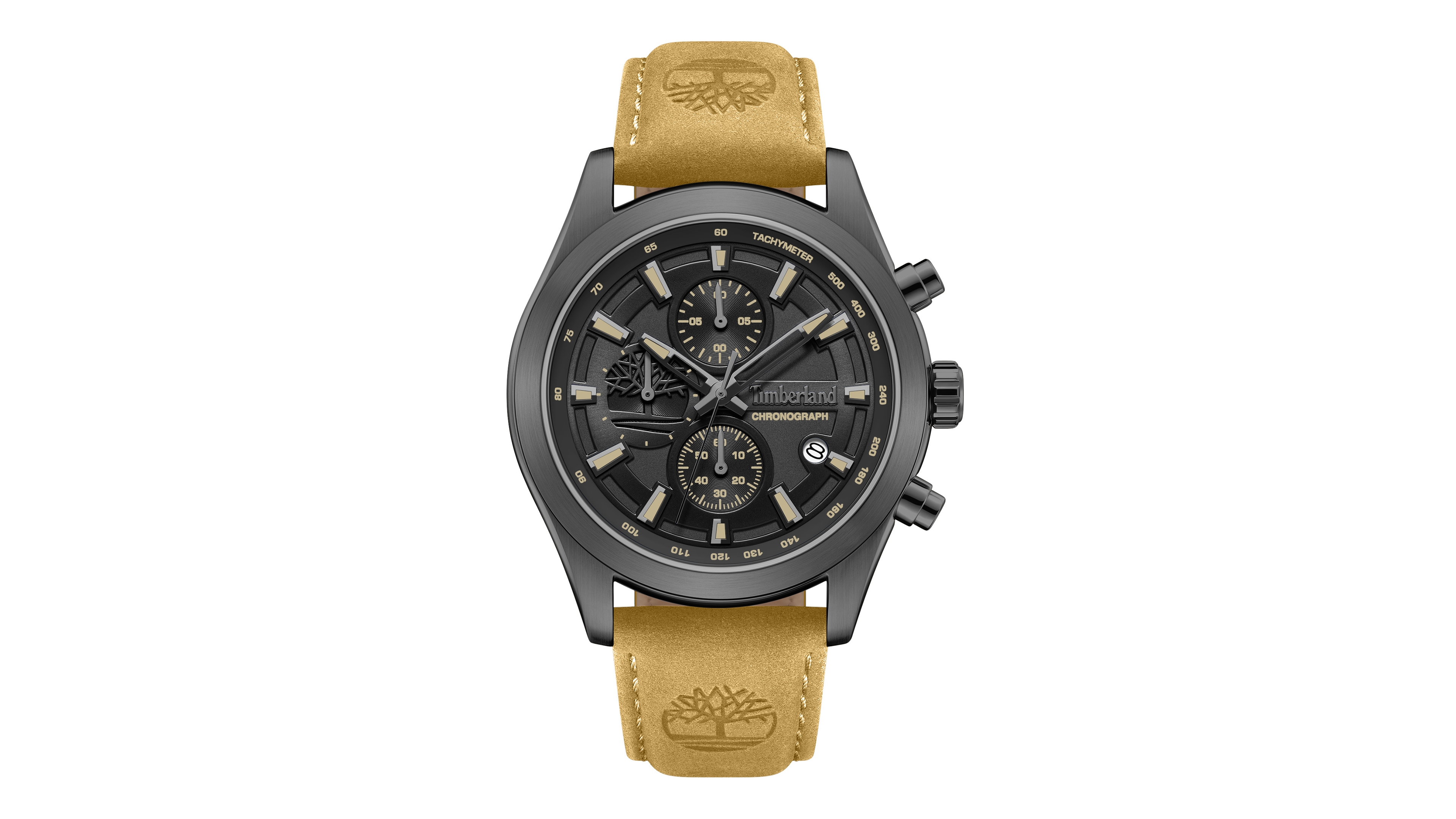Timberland Men's Chronograph Leather Watch 44mm
